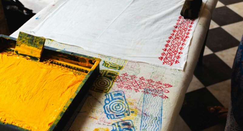 Druck auf Textilien mit Andrea Figari