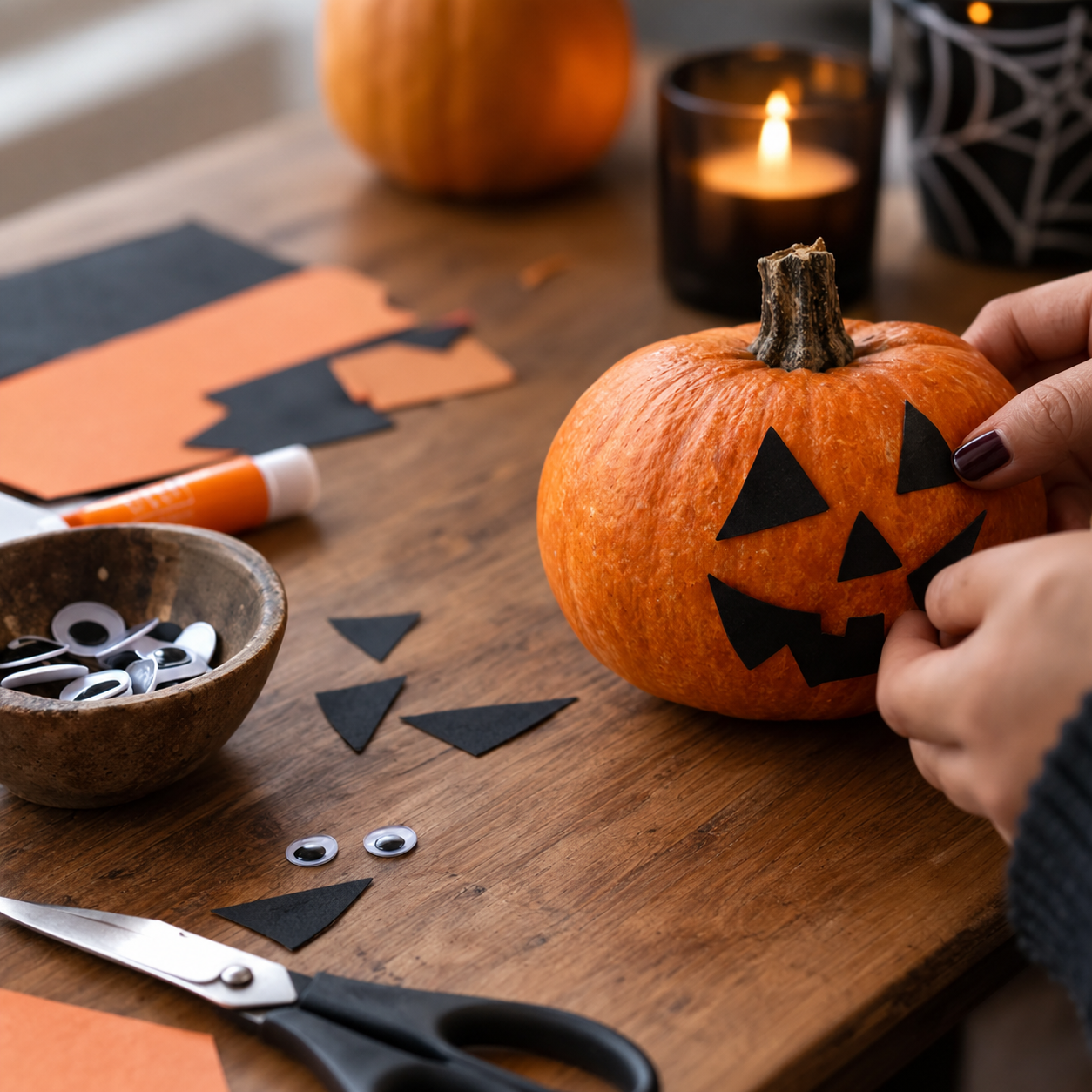 Halloween Basteln in der Herbstferien 22.10.2026
