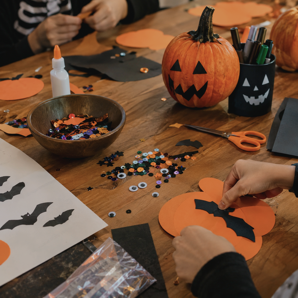 Halloween Basteln in der Herbstferien 23.10.2026